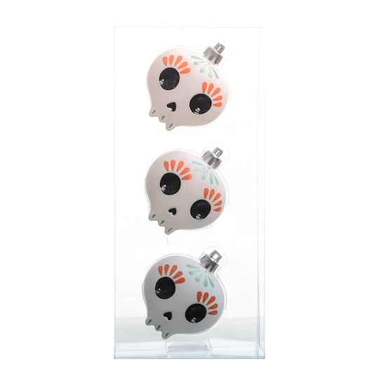 3 Pack Ghost Skull Halloween Ornaments by Ashland®